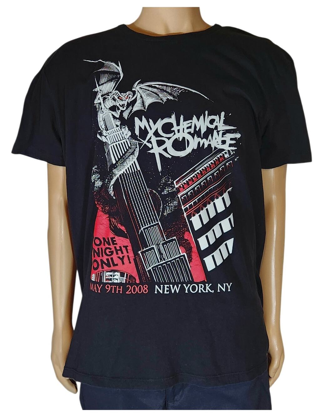 My Chemical Romance One Night Only Maddison Square Garden 2008 T-shirt Size 2XL